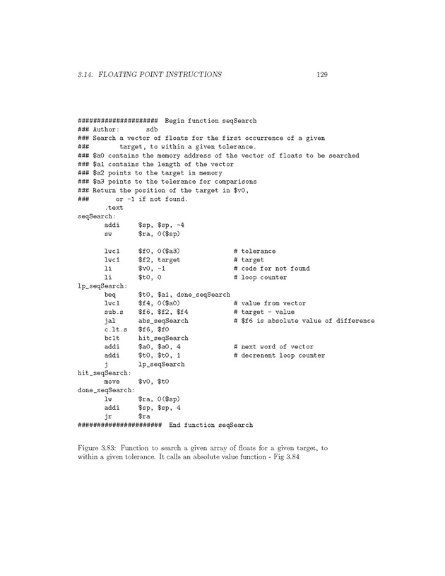 Computer Organization with MIPS - Page 129